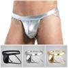 Pinky Senson Мужские двойные стринги Эластичные U-образные кожаные трусы, полиэстер однотонные сексуальные трусы