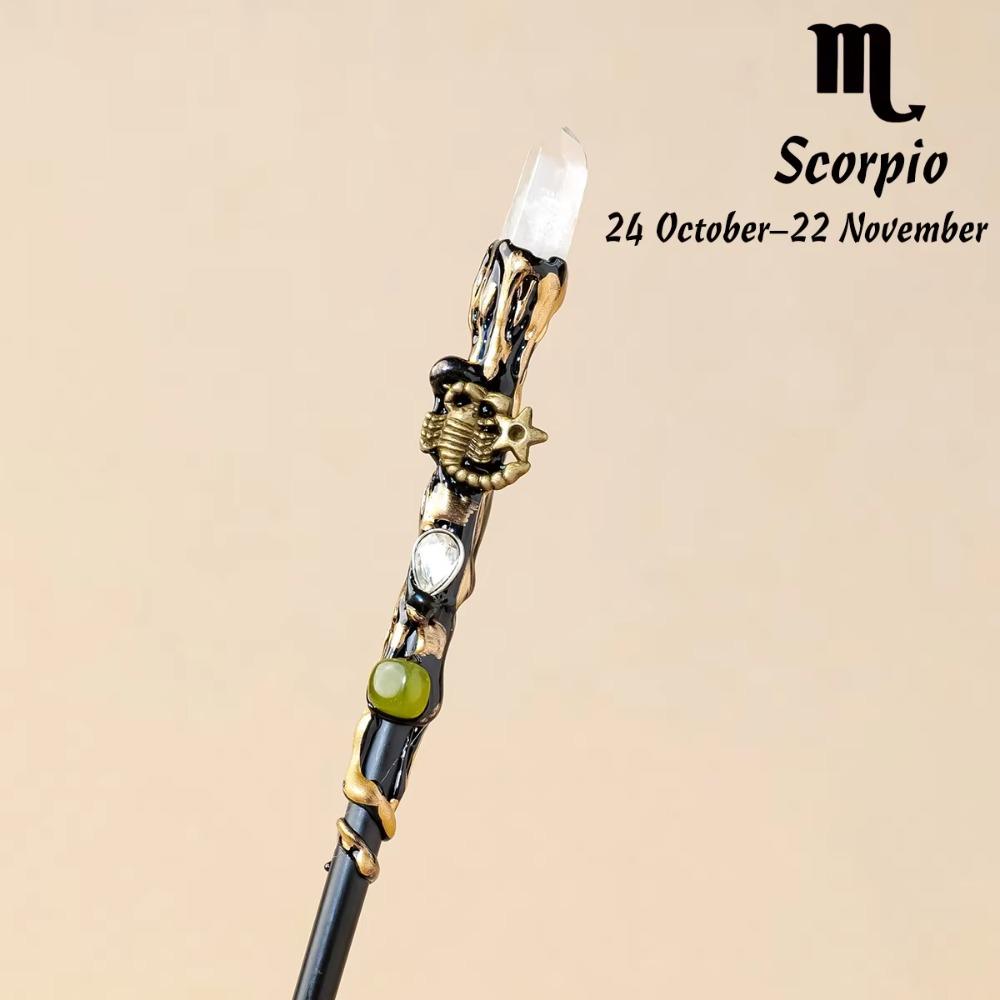 Zodiac Crystal Magic Wand Crystal Ball Magic Scepter Creative Fairy Stick Holiday Gift