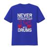 Drummer Women Never Underestimate A Girl With Drums T Shirt vintage Washed homme streetwear Versatile designer clothes