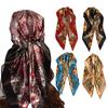 Hot-Selling Satin 90 Square Scarf Women'S Paisley Cashew Print Silk Scarf Square Scarf High-End Sense