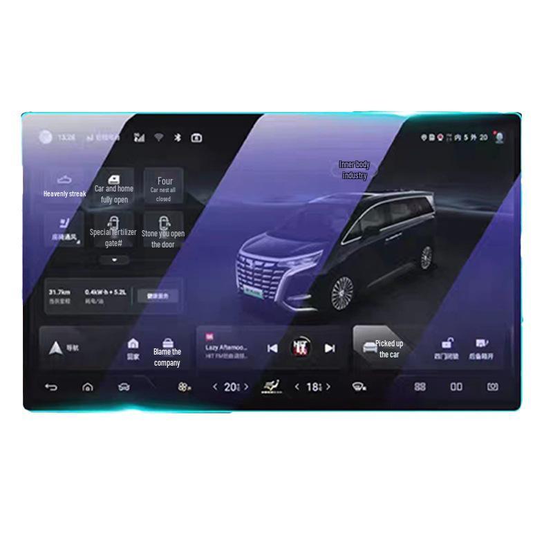 Denza D9 2024 Навигация и Приборная панель HD Защитная пленка из закаленного стекла