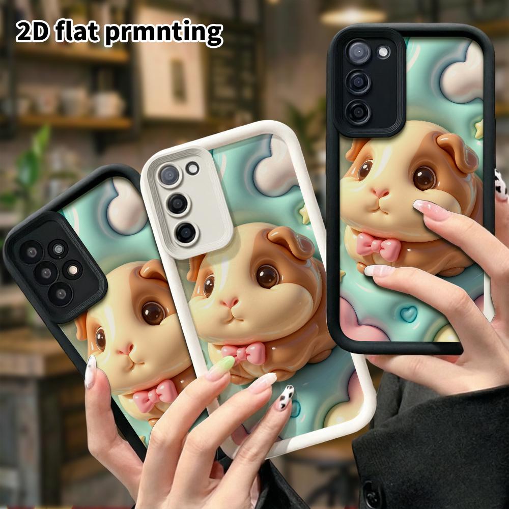 Чехол для телефона: 2D плоский, подходит для Samsung Galaxy A34 A35 M05 M06 S20 S22 S21 FE Plus 5G защитный чехол, пухлый молочно-белый стиль, идеальный Рождест