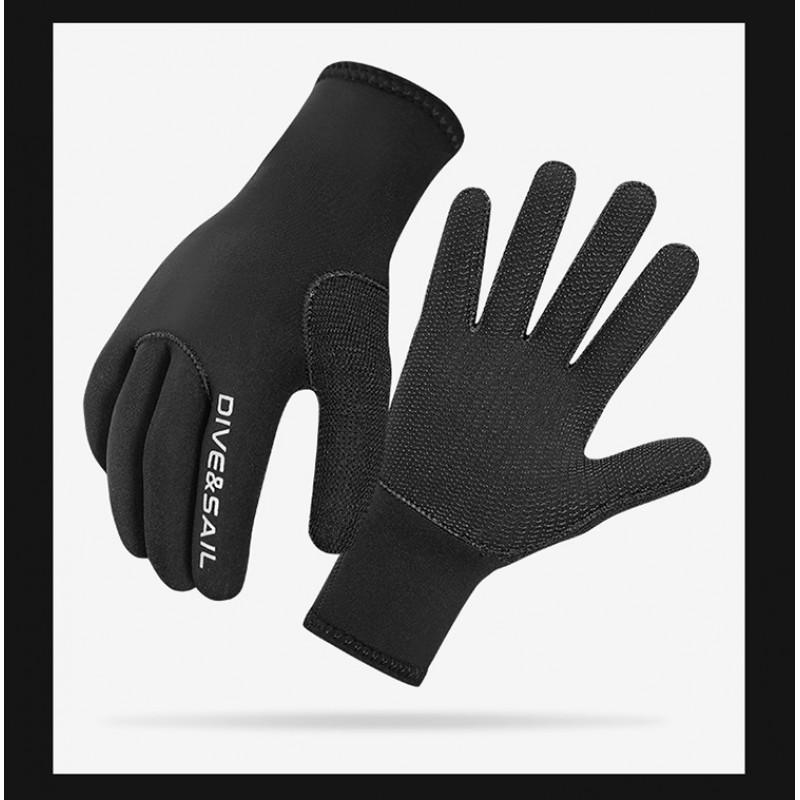 3mm Neoprene Diving Gloves Surfing Snorkeling Swimming Cold Water Protection Anti-Slip Wear-Resistant Hand Gear