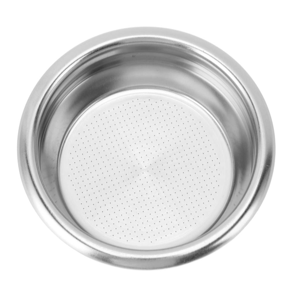 2PCS Coffee Portafilter Basket 58mm Stainless Steel 2 Cups Single Layer Filter Basket for Portafilte