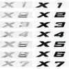 3D Xdrive 20d 30d 35d 40d 50d 20i 25i 30i Car Fender Emblem Trunk Badge Sticker for BMW X1 X3 X4 X5