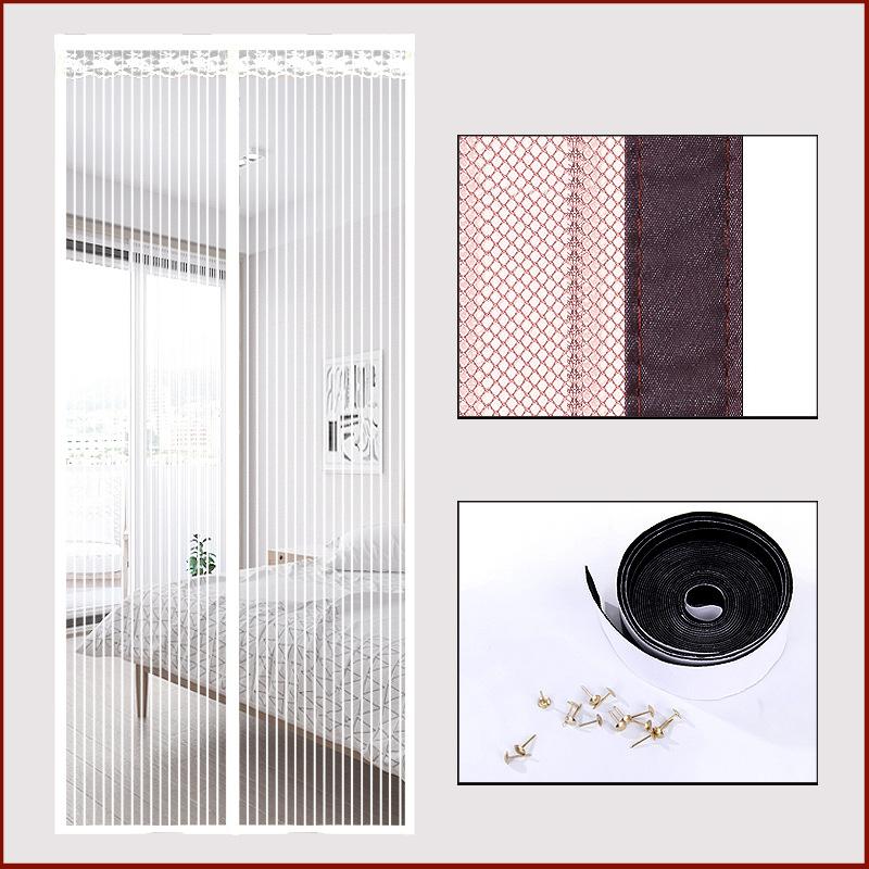 Магнитная москитная сетка без инструментов, летняя анти-жук, дверные шторы, сетка, автоматическое закрывание дверного экрана, волшебная сетка, кухонный экран