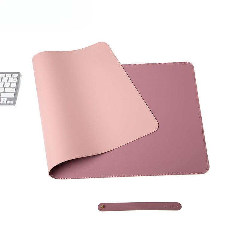 PU Leather Mousepad Portable Mouse Pad Large Gaming Waterproof Non-slip Desk Mat Computer Keyboard Pad Double Sides Use