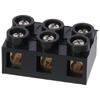 Terminal Post 500V Terminal Block Dual Row 3 Positions Screw Electric Barrier Strip Black 60A Electrical Engineering