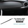 For Subaru BRZ Toyota GT86 2012-2016 2017 2018 2019 2020 LHD RHD Real Soft Carbon Fiber Car Co-pilot Console Dashboard Strip