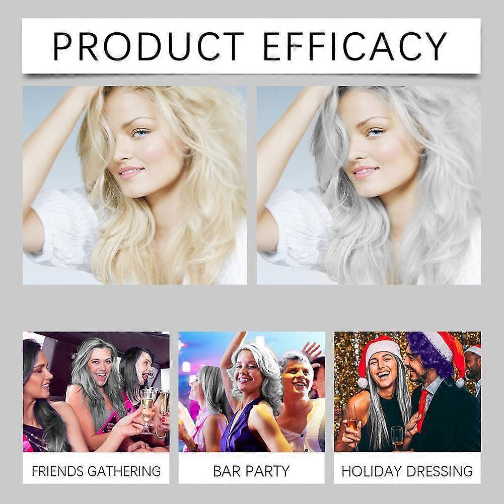 Hoegoa Gray Hair Color Cream Long Lasting Color Non-Damaging Hair Nourish Plant Extract Hair Color Agent