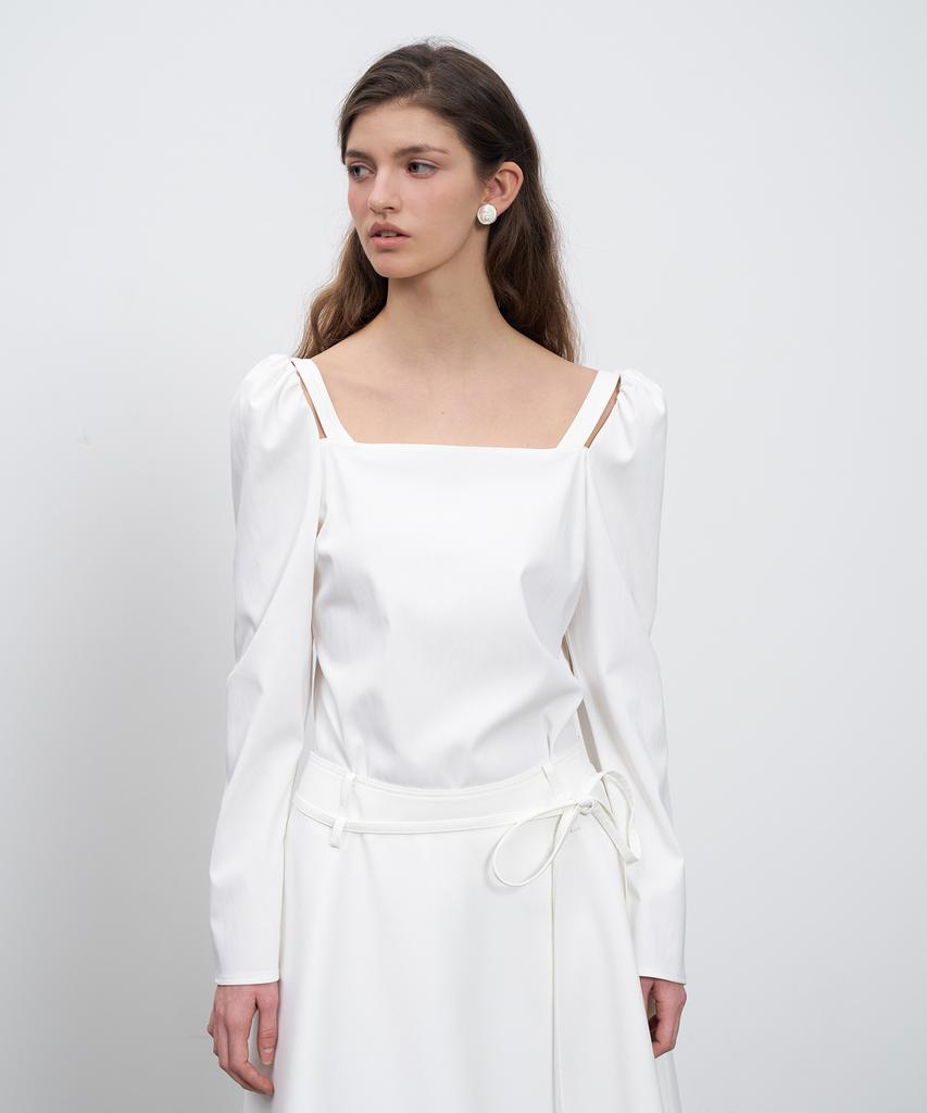 Rene J A Line Flair Long Skirt