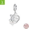 S925 Sterling Silver Bead Handbag Pendant Jewelry Accessories Elegance Temperament Charm Beads