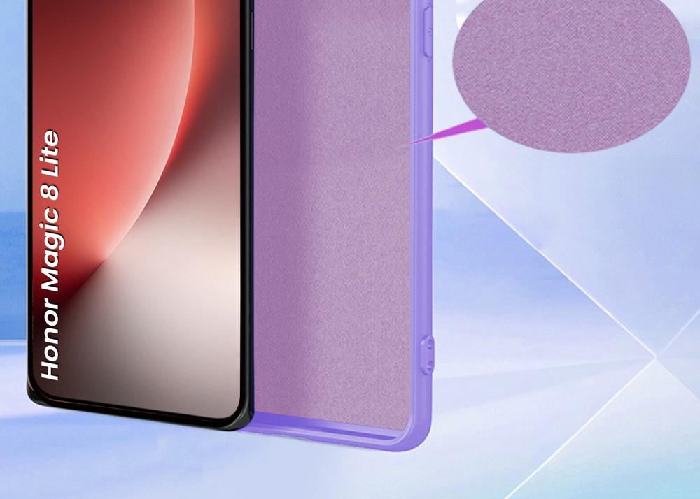 Honor Magic 8 Lite Case, Silicone Lite, Purple