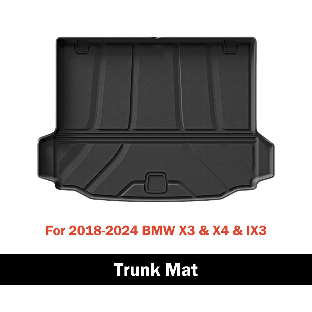 3D TPE коврики для пола для BMW X3, X4 и IX3 2018-2025, всепогодный коврик для пола, защитный коврик для спинки сидений 2-го ряда