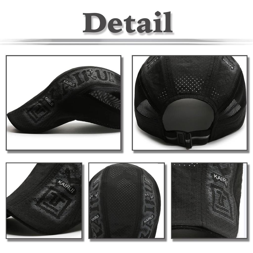 Кепка охотничья сетчатая WHITE FANG для Quick CA465 Спорт, Бег, Легкая, Быстросохнущая, Мужская (Темно-серый)