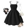 7-12Y Girls Princess Dress Children's Dresses Summer Dresses New Children's Bow Halter Dresses