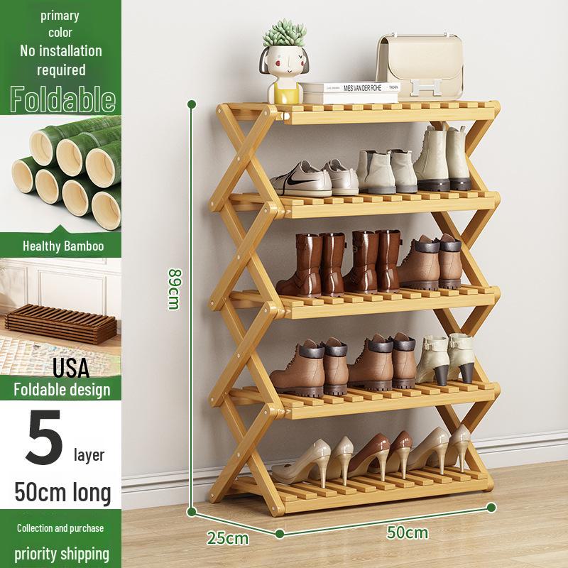 Складная пылезащитная полка для обуви: Многослойный шкаф для обуви для прихожей и гостиной, легко собирается