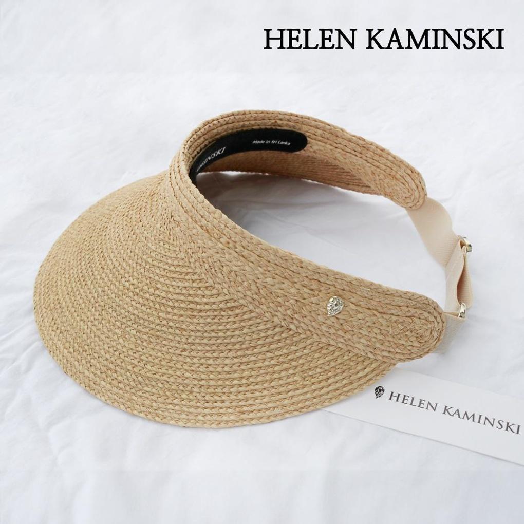 Helen Kaminski Kirsten Sun Cap Straw Hat Natural Visor Hat HAT50305-NT