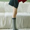 Bananasisters Preppy Cashmere Wool Striped Socks (3 Colors)