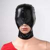 Латексная маска для лица, женская и мужская унисекс, с открытым ртом и глазами, маска для лица, маска с капюшоном, сексуальный костюм для косплея, ролевых игр