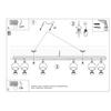 Ceiling lamp oculare 6L black