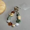 Вдохновленный Кореей браслет из бусин, цепочка-шарм для телефона и сумки, модный брелок, разноцветный кулон для наушников