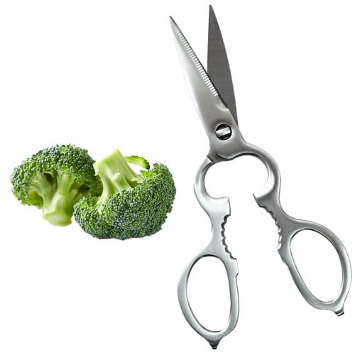 Clean cuts! Disassemble and washable" cr?er kitchen scissors, dishwasher safe, disassemble and wash, all stainless steel, kitchen scissors, bottle op