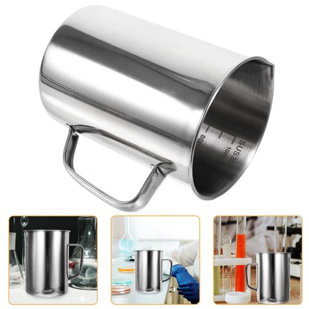 Stainless Steel Measuring Cups Graduated Espresso Mugs New Laboratory Beaker  Baking