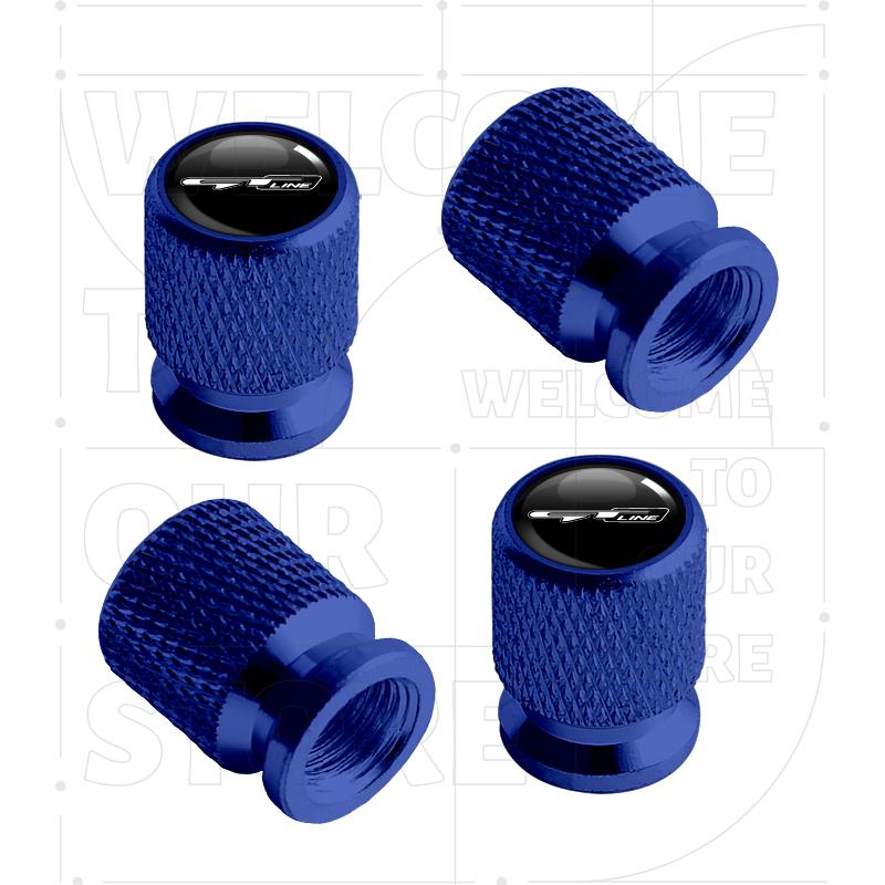 For Kia GT Line K5 K9 Stonic Sportage Stinger LOGO 4pcs Car Wheel Tire Valve Aluminum Caps Tyre Stem Covers Airdust Waterproof BV3