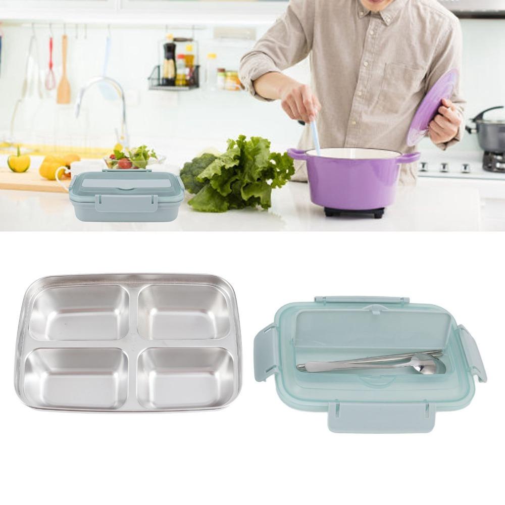 1.4L Leakproof Lunch Box 304 Stainless Steel Bento Lunch Box Cute Insulated Lunch Box For Office