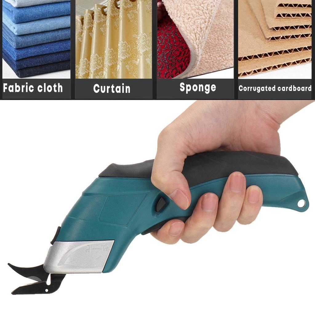Rechargeable Fabric Electric Scissors Wireless Battery Cutter Cloth Carpet PVC Leather Cutting Tools DC3.8V 36W Cordless Sewing Shear