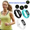 Светодиодный браслет-шагомер на запястье, счетчик калорий, отображение времени 12/24 ч, часы-шагомер для ходьбы и бега для взрослых и детей