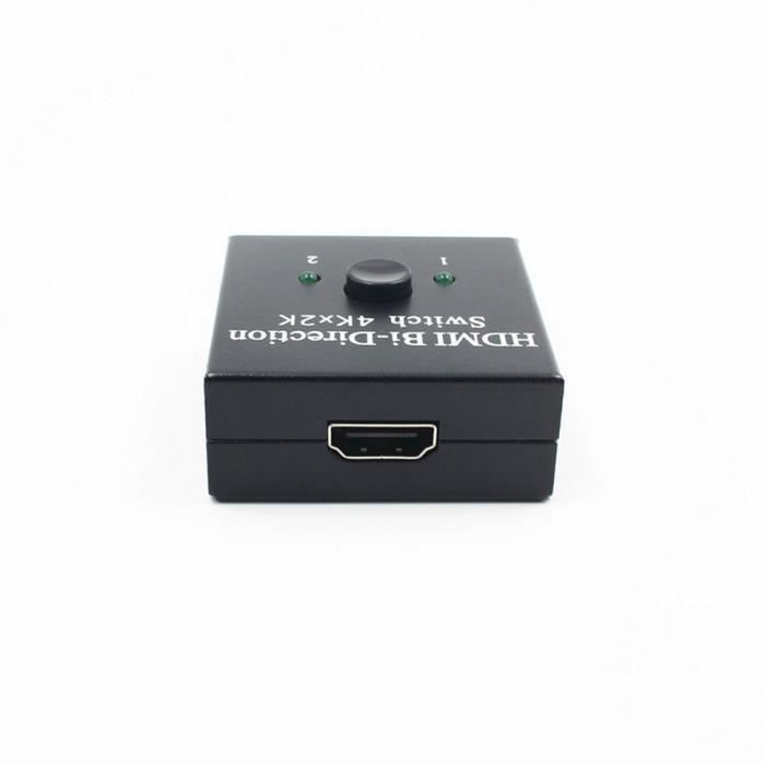Distributeur HDMI 1x2 Répartiteur Ou A 2x1 Switch Support Intelligent Bidirectionnel 4K 2.0 Source De Signal AB