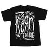 Концертная рок-футболка Korn Мужская винтажная металлическая готическая футболка оверсайз Летняя уличная одежда Футболка с коротким рукавом