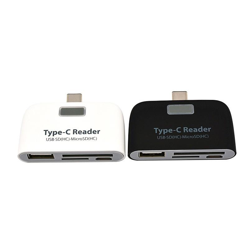 Внешний USB 3.1 4-в-1 Type-C кардридер для мобильного телефона USB2.0, совместимый с USB и CF, порт для чтения карт SD и TF