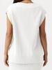 Women's Oversized V Neck Sweater Vest Sleeveless Ribbed Knit Loose Fit Top