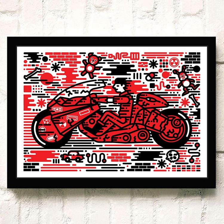 Japanese Anime AKIRA Poster and Print Room Decor Cartoon Character Picture Wall Art Canvas Painting Living Room Decor