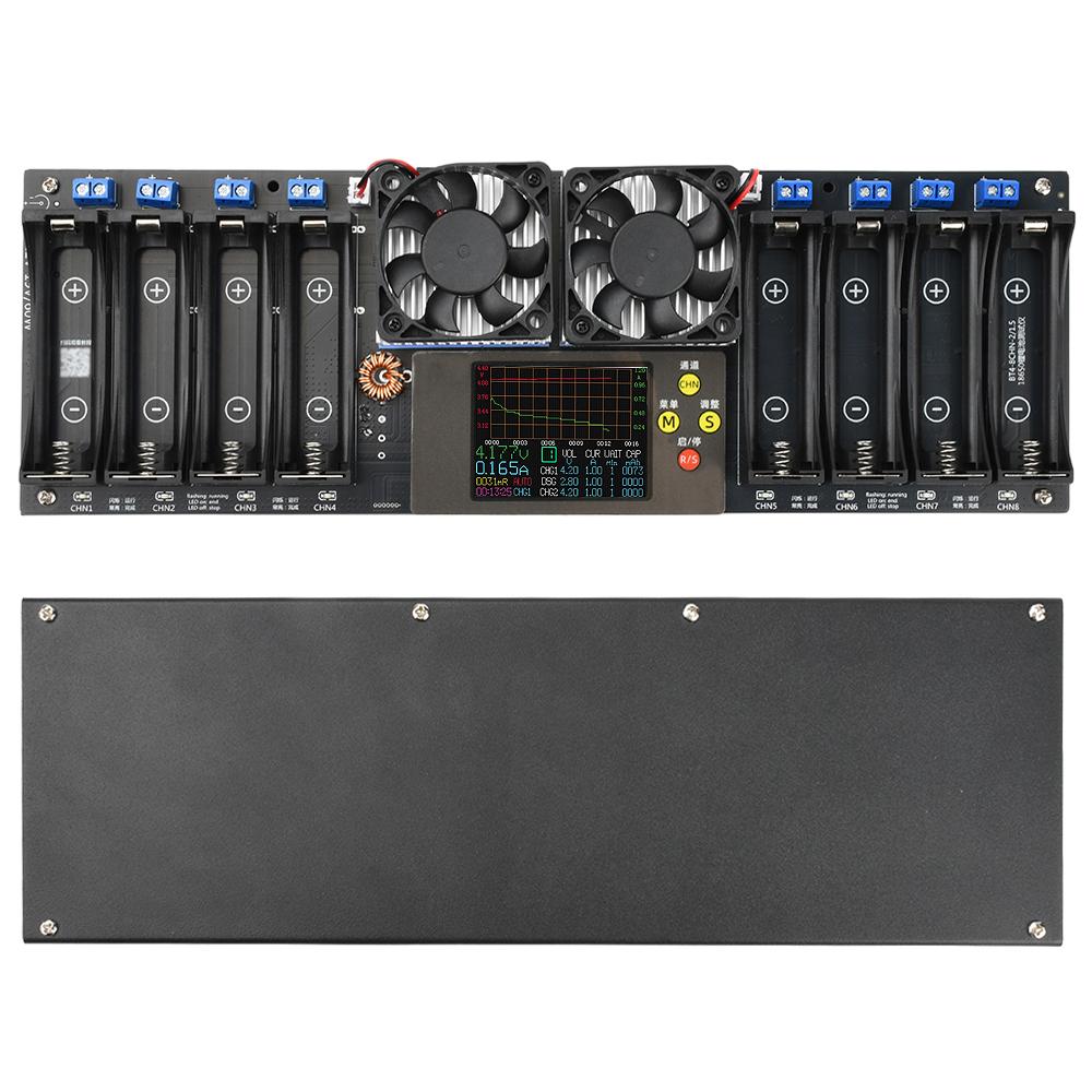 DC 12-19V 2,4-дюймовый цветной экран Емкость батареи 18650 Внутреннее сопротивление Тестер Автоматическая зарядка и разрядка