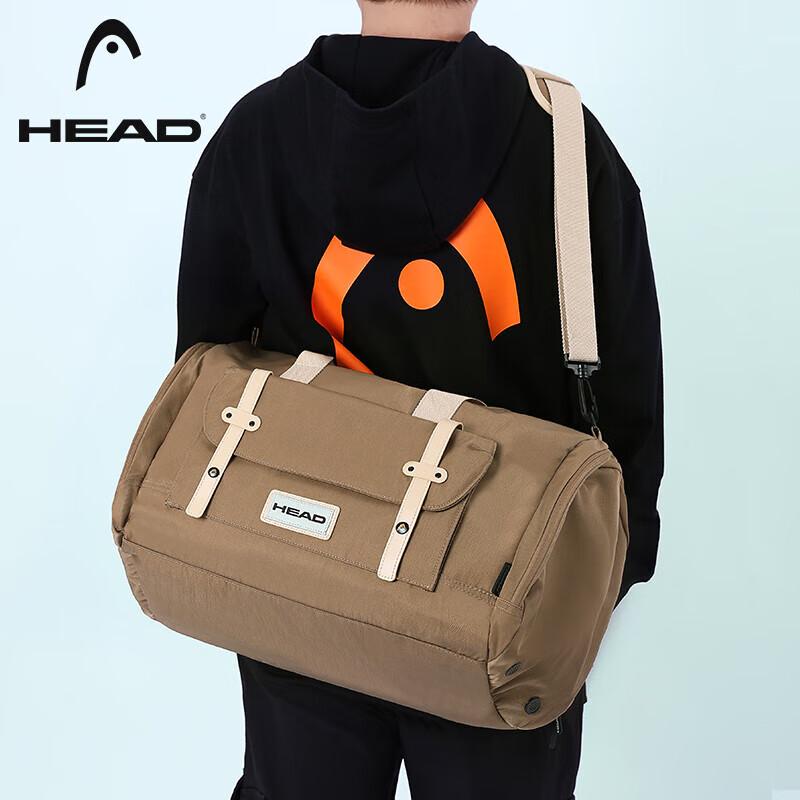 HEAD Travel Bag, Large Capacity Business Short-Trip Luggage Bag, Handheld Water-Resistant Gym Bag for Wome
