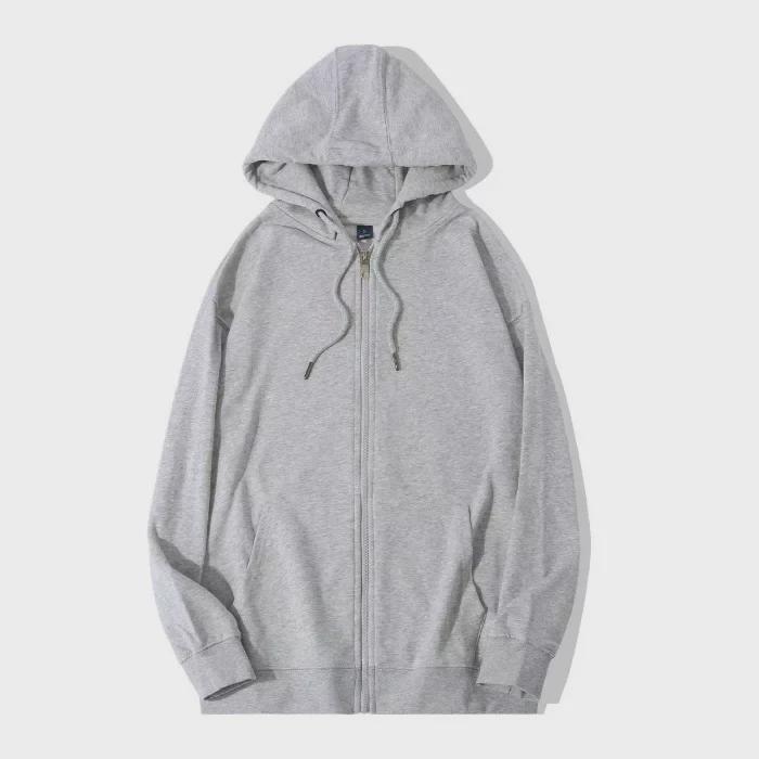 Женская куртка-кардиган свободного кроя с капюшоном — модная, свободного кроя для весны/осени