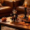 Товары для вечеринки на Хэллоуин в помещении, Деревянная фигурка на Хэллоуин с фонарем, Тыква, Пугало, Скелет, Мумия, Призрак, Ведьма, Украшения, Статуэтка, Деревенский стиль