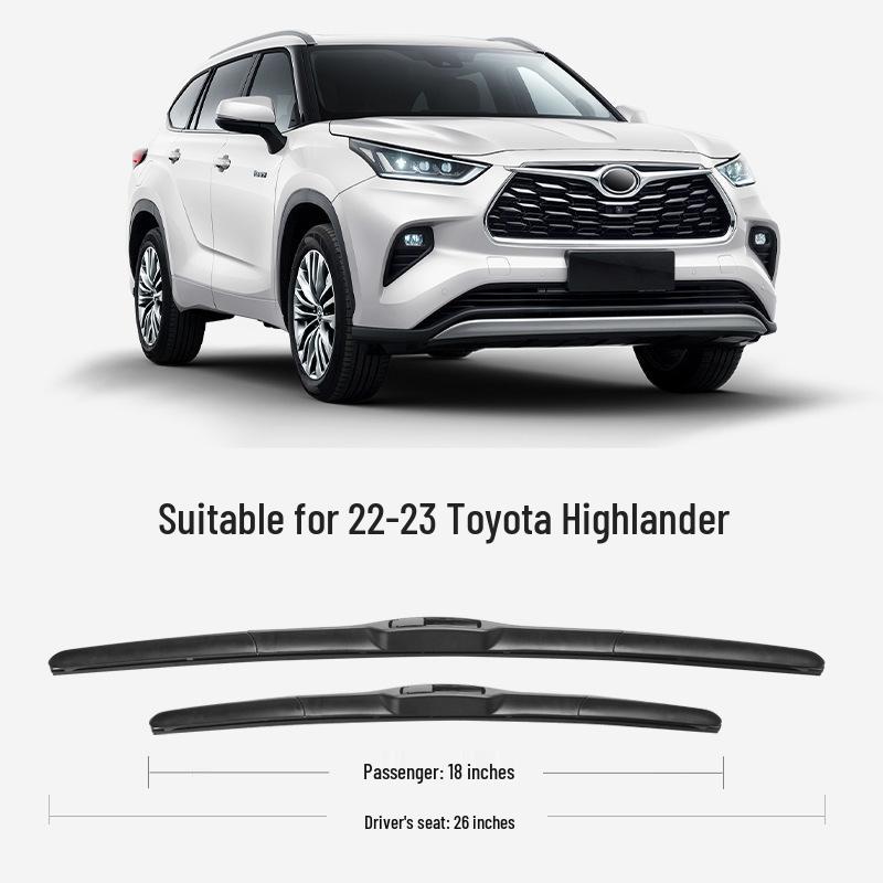 Toyota Highlander Стеклоочиститель 2018-2021 Оригинальная Бесшумная Бескаркасная Резиновая Лезвие