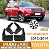 Mud Flaps For Toyota Highlander 2012-2014 MudFlaps Front Rear Fender Car