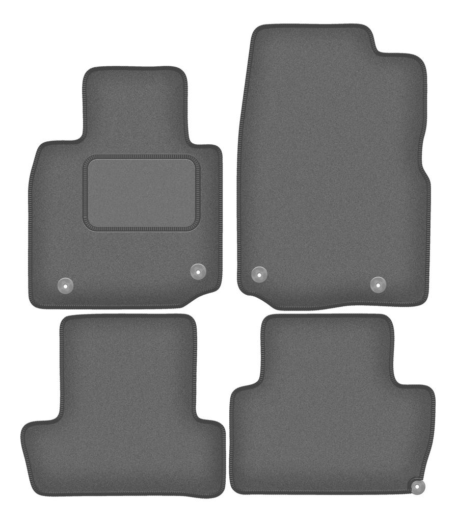 Velour graphite car mats for: Mazda MX-30 crossover (2020-)