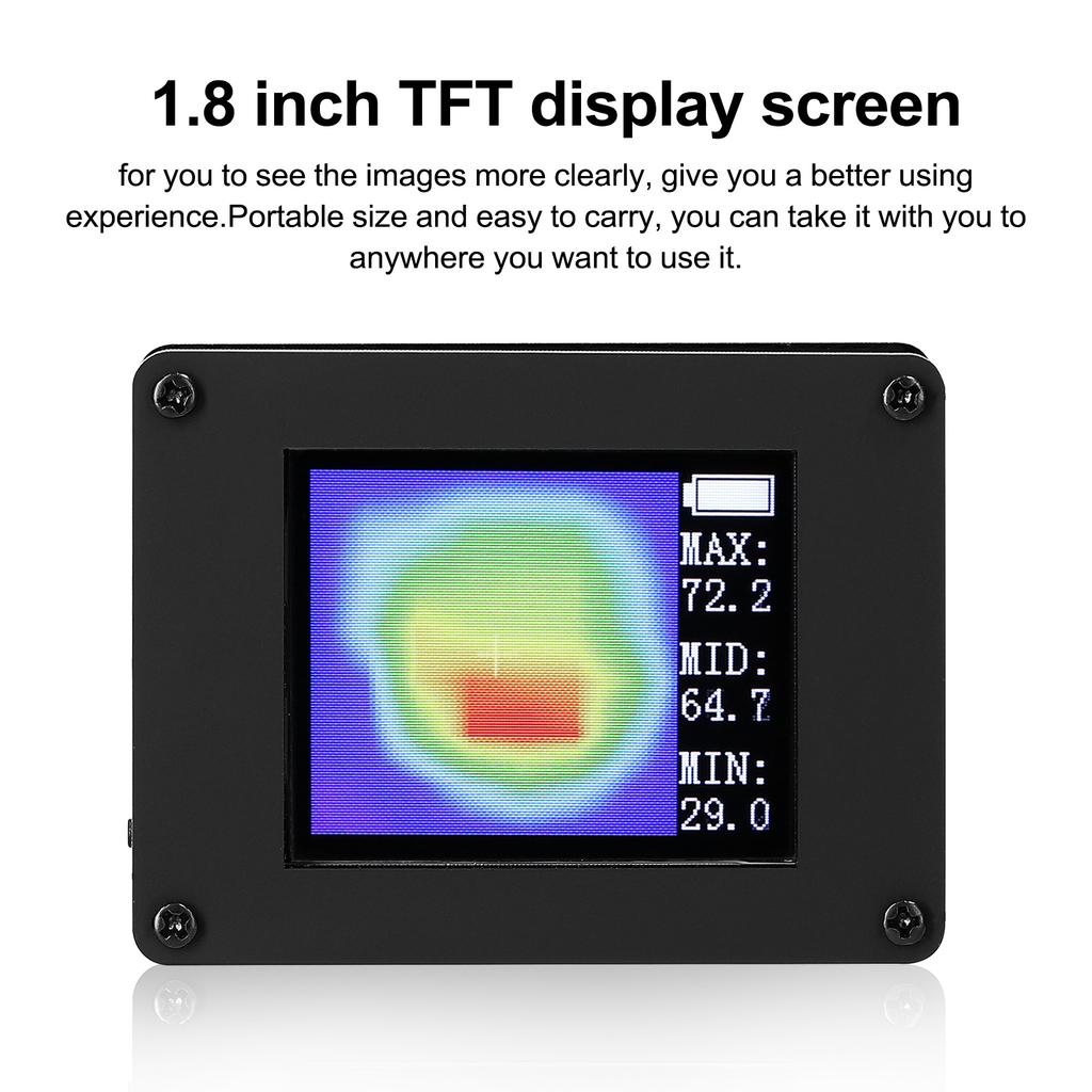 AMG8833_CP 1,8-дюймовый TFT-дисплей Простой портативный инфракрасный тепловизор Датчики температуры Максимум