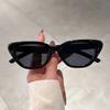 Fashion Vintage Cat Eye Sunglasses Women Designer Brand UV400 Protection Triangular Frame Outdoor Sunshade Eyewear