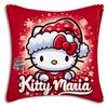 Кавайная Рождественская Наволочка Hello Kitty Мультяшная Декоративная Наволочка для Дивана Домашняя Печать Милая Наволочка