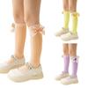 Элегантные Носки Модные Дышащие Детские Носки до Колена Детские Гольфы с Бантиком Красивые Носки для Девочек