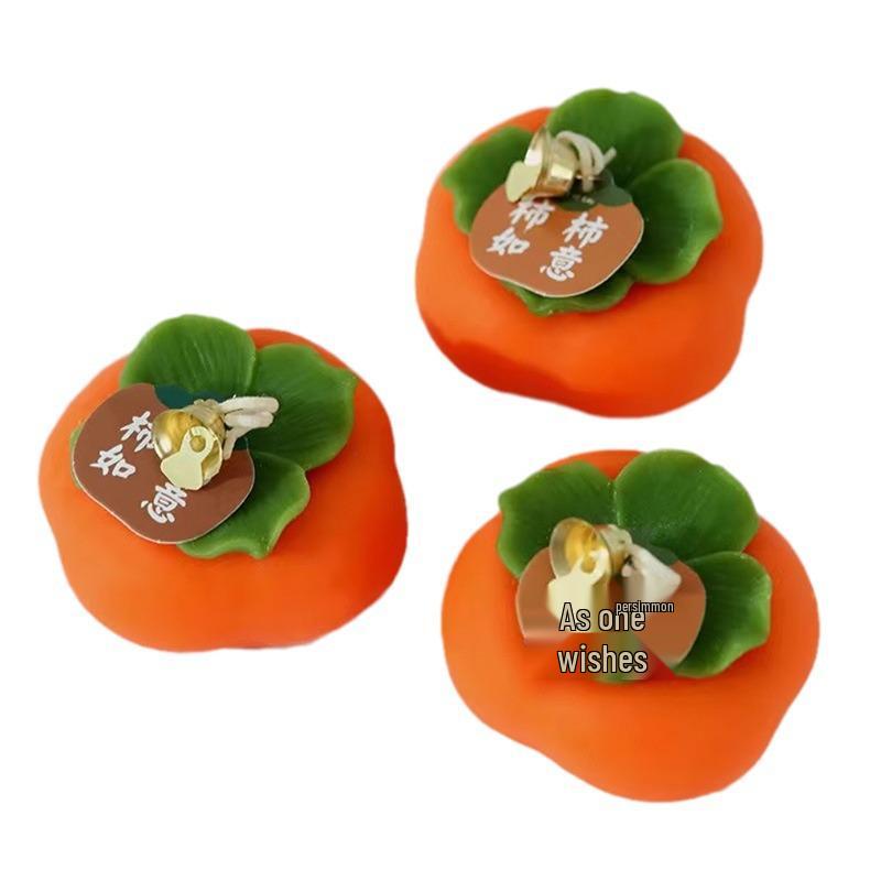 Persimmon-Shaped Aromatherapy Candle Ornament