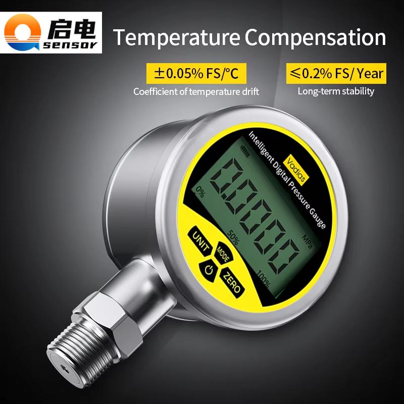 Pressure Meter 0.1bar/1bar/10bar LCD Display Pressure Gauge -100kpa -0.1-0.06Mpa Pressure Manometer